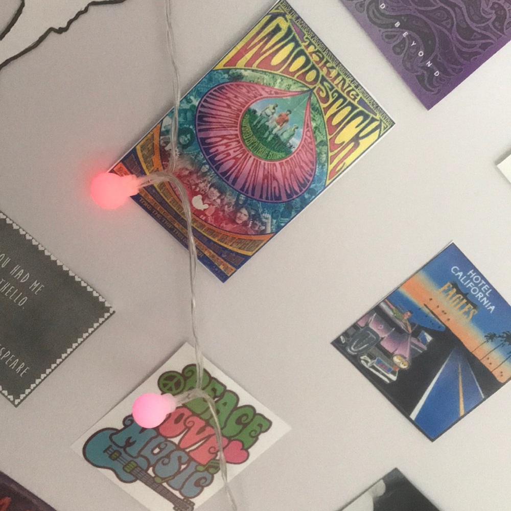Dorm room hanging lights